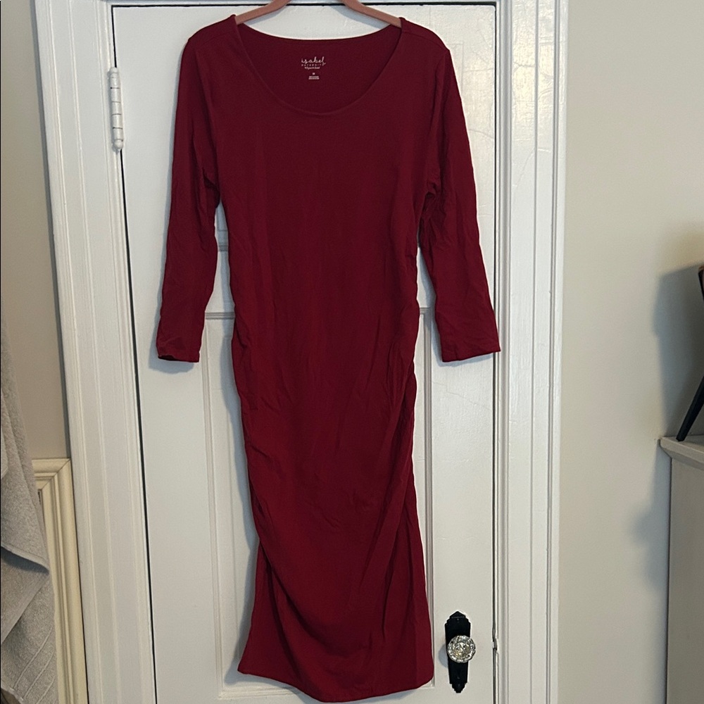 Isabel Maternity by Ingrid & Isabel Women's Red Long Sleeve Dress